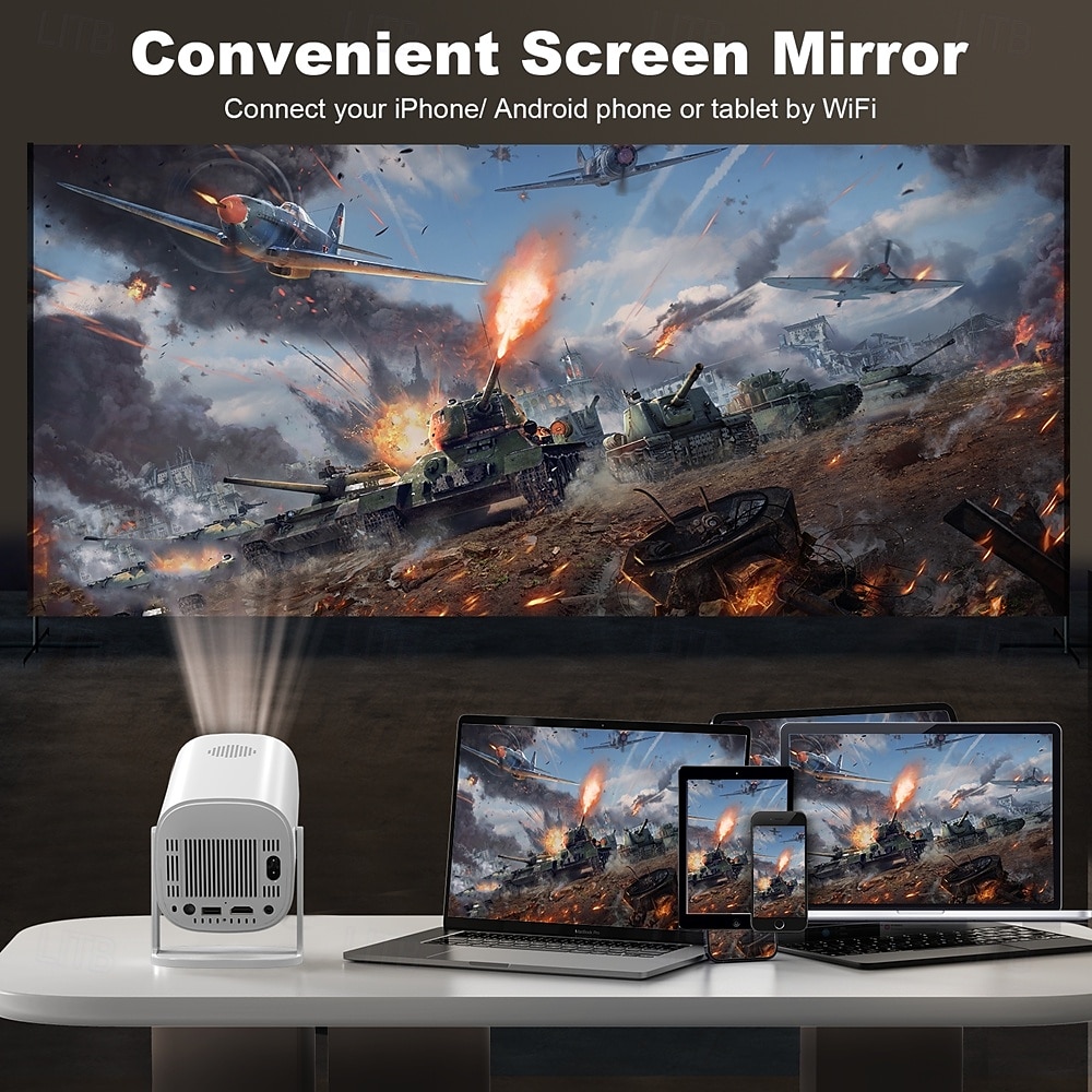 p30 портативный проектор 4k android ручная фокусировка lcd авто видео проектор full hd домашний смарт портативный проектор мини проекторы 2025 - $131.99 –P2