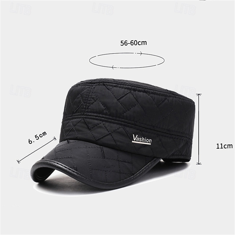 Men's Flat Cap Baseball Cap Sun Hat Black Blue Cotton Embroidered Fashion Casual Street Daily Letter Adjustable Sunscreen Breathable 2025 - $6.99 –P5