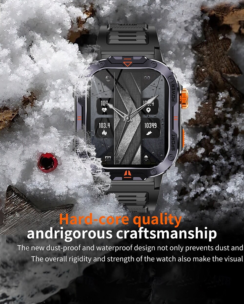 696 NX20 Smart Watch 2 inch Smart Band Fitness Bracelet Bluetooth Pedometer Call Reminder Sleep Tracker Compatible with Android iOS Men Hands-Free Calls Message Reminder IPX-0 45mm Watch Case 2025 - $56.99 –P9