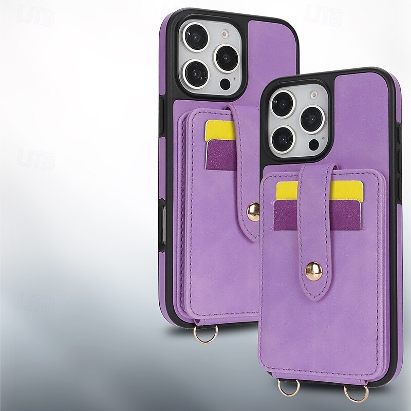 telefono Custodia Per iPhone 16 Pro Max Plus iPhone 15 Pro Max Plus iPhone 14 13 12 Pro Max Plus iPhone 14 Pro Max iPhone 13 12 Pro Max Per retro Con supporto A specchio con cordino Retrò TPU pelle del 2025 a $14.99 -P10