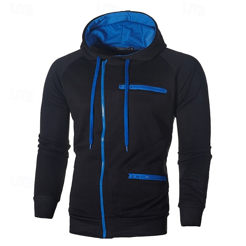 Homme Sweat à capuche zippé Sweat à capuche en molleton Noir Blanche Vin Chameau Gris foncé Capuche Bloc de couleur Fermez Patchwork Sport & Loisir du quotidien Vacances Polyester Vêtement de rue de 2025 ? $18.49 –P2