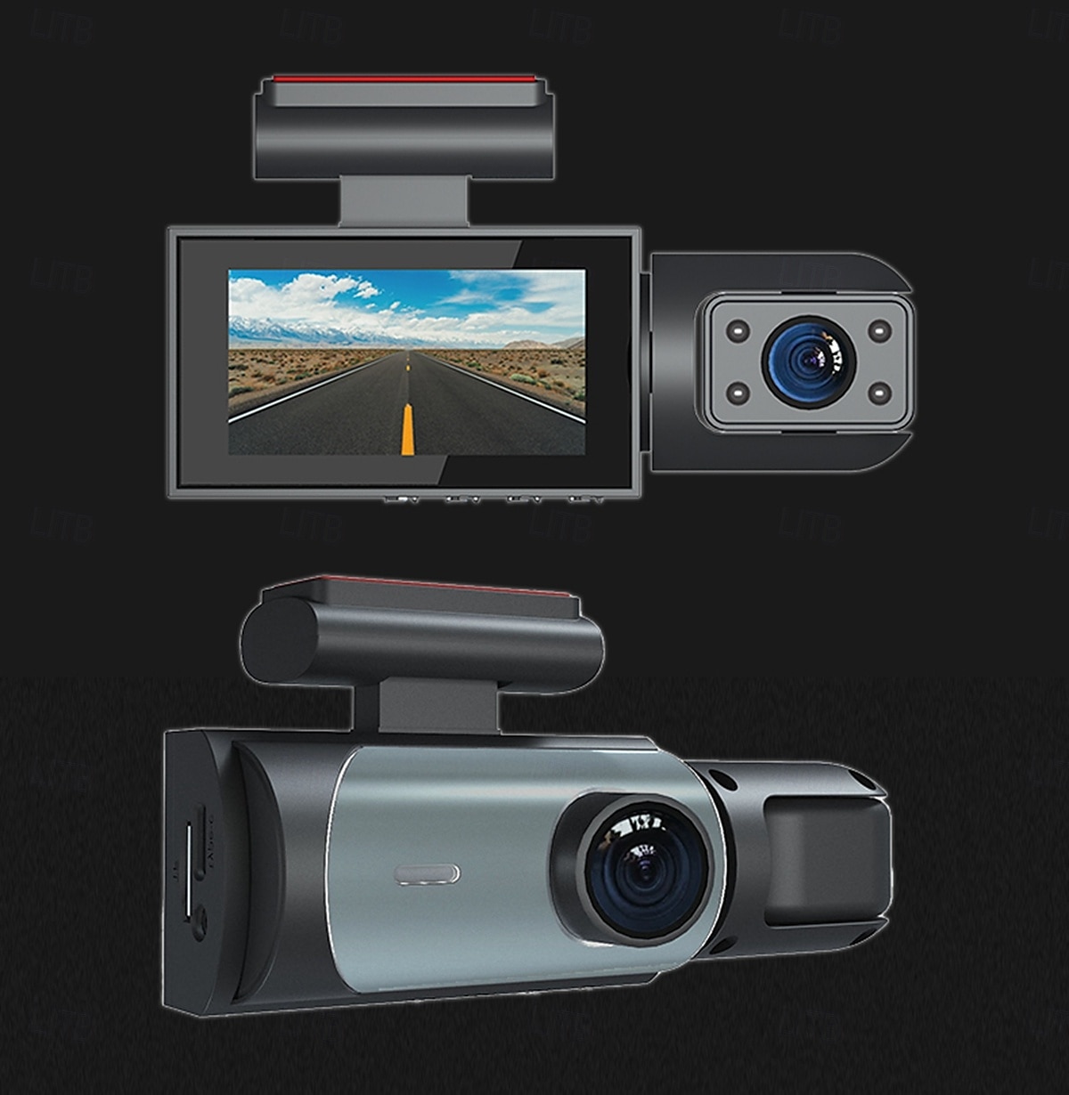 2025年 K3 1080p 新デザイン / HD / 360°監視 車のDVR １５０度 広角の 2 インチ IPS ダッシュカム ととも​​に WIFI / ナイトビジョン / エンドレスレコーディング 4 赤外線LED カーレコーダー  コレクション – $67.99 –P17