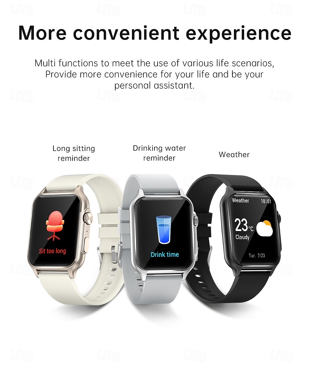iMosi KT64 Smart Watch 1.96 inch Smartwatch Fitness Running Watch Bluetooth Pedometer Call Reminder Sleep Tracker Compatible with Android iOS Women Men Hands-Free Calls Waterproof Media Control IP 67 2025 - $42.99 –P18