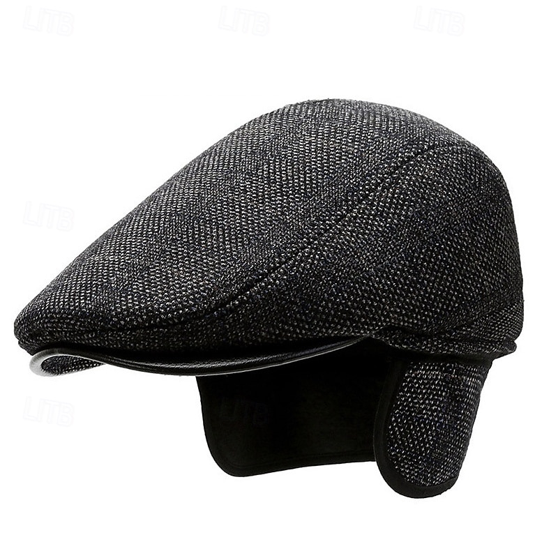 Per uomo Cappello con paraorecchie Coppola Cappello Ascot Cappello da Giornalista Nero Marrone Lana Moda Casual Streetwear Quotidiano Quadri Regolabile Protezione solare Traspirante del 2026 a $14.99 –P2