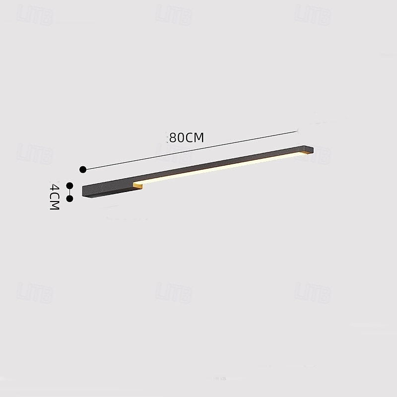 Lâmpada de parede longa externa moderna à prova d'água para jardim de villa, lâmpada de varanda, lâmpada de pátio, lâmpada de tira longa de led, 1 luz, 110-240v, 20 w de 2025 por $207.49 –P4