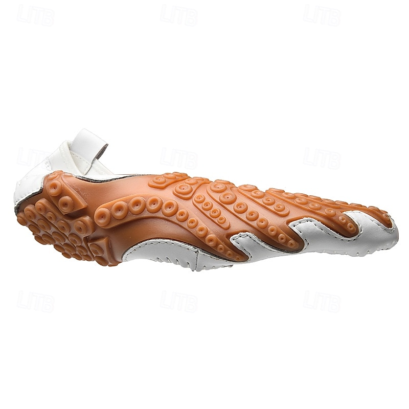 Men's White Perforated Casual Shoes with Hand-Stitched Detailing, Breathable Mesh Upper and Comfortable Slip-On Design 2025 - $54.99 –P8