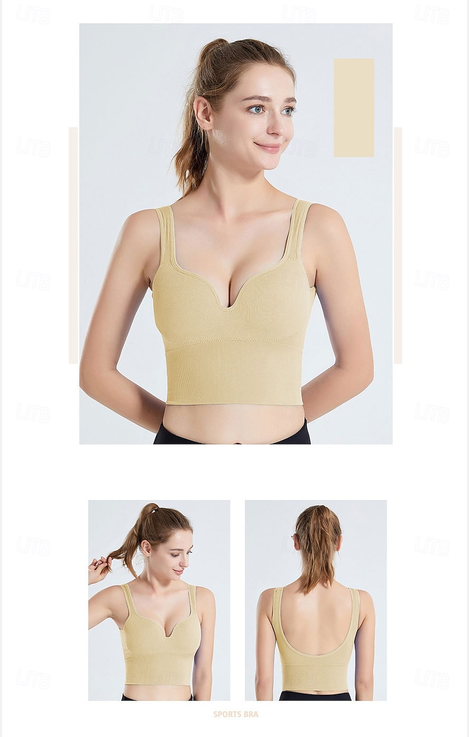 Women's Sexy Girls Sports High Strength Soft Push Up Sexy Workout Sports Bra Fitness Workout Women Yoga Sports Set 2026 - $8.99 –P8