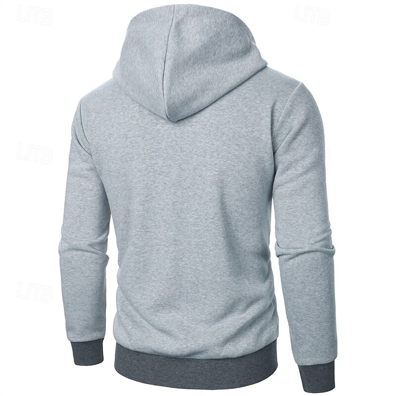 Men's Hoodie Full Zip Hoodie Tactical Hoodie Black Light Grey Dark Gray Hooded Plain Tactical Sports & Outdoor Daily Streetwear Cool Casual Winter Spring &  Fall Clothing Apparel Hoodies Sweatshirts  2025 - $20.99 –P7