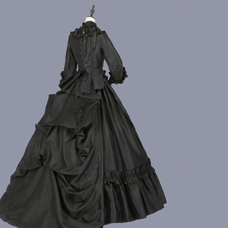 Rokoko Viktorianisch Ballkleid Partykostüm Maskerade Abschlussballkleid Kostüm Damen königlich Maskerade Karneval Party Halloween Erwachsene Kleid 2026 - $107.99 –P8