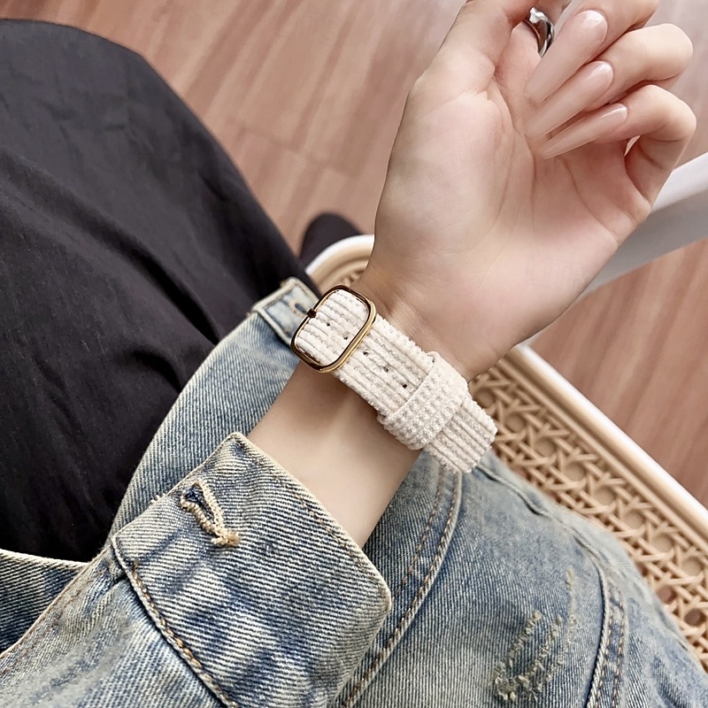 Solo Loop Совместим с Ремешок для часов Apple Watch 38мм 40мм 41мм 42мм 44мм 45мм 49мм Очаровательный Регулируется Дышащий Нейлон Сменный ремешок для часов для iwatch Ultra 2 Series 9 8 7 SE 6 5 4 3 2025 - $17.99 –P4