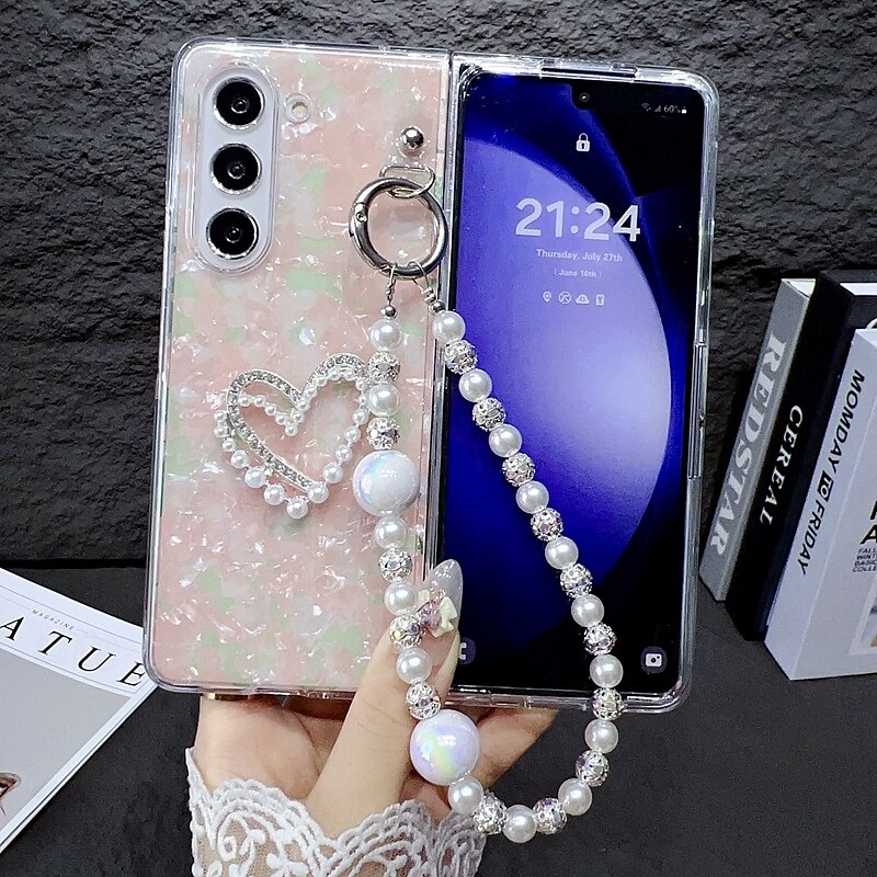 2025年 電話 ケース 用途 Zフォールド6 Z Fold 5 Z Fold 4 Z Fold 3 バックカバー リストストラップ付き 耐衝撃 レトロ風 PC コレクション – $24.99 –P5