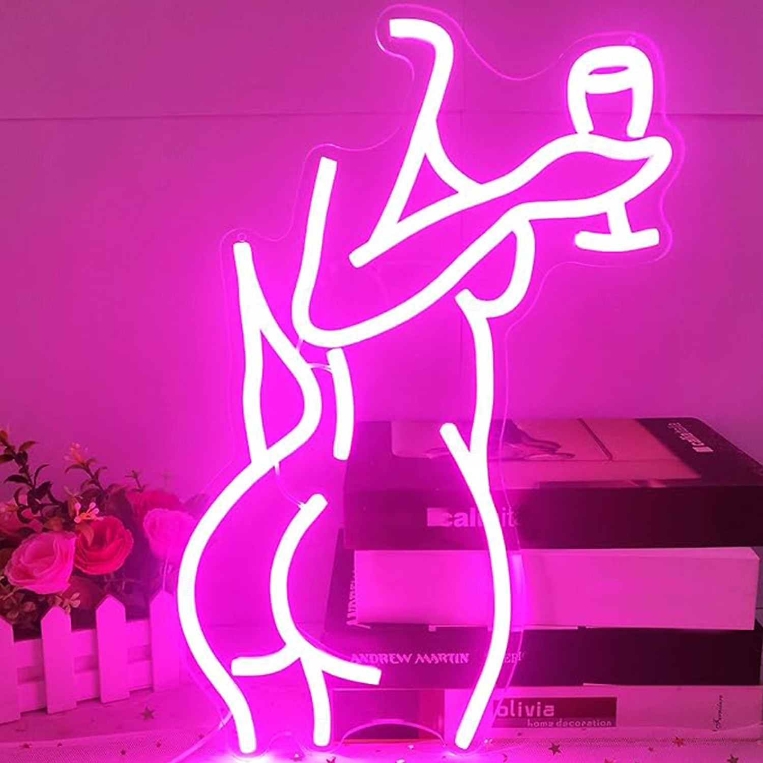 Light up Lady Neon Signs, Dimmable LED Wall Decor Sexy Woman Neon Light, Creative Art Decoration Gifts for Girl Bedroom Home Party Home Beer Bar Store Hotel 2025 - $64.99 –P2