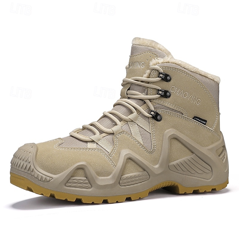 Men's Waterproof Winter Hiking Boots with Fur Lining – Insulated Outdoor Snow Boots for Cold Weather 2025 - $64.99 –P3
