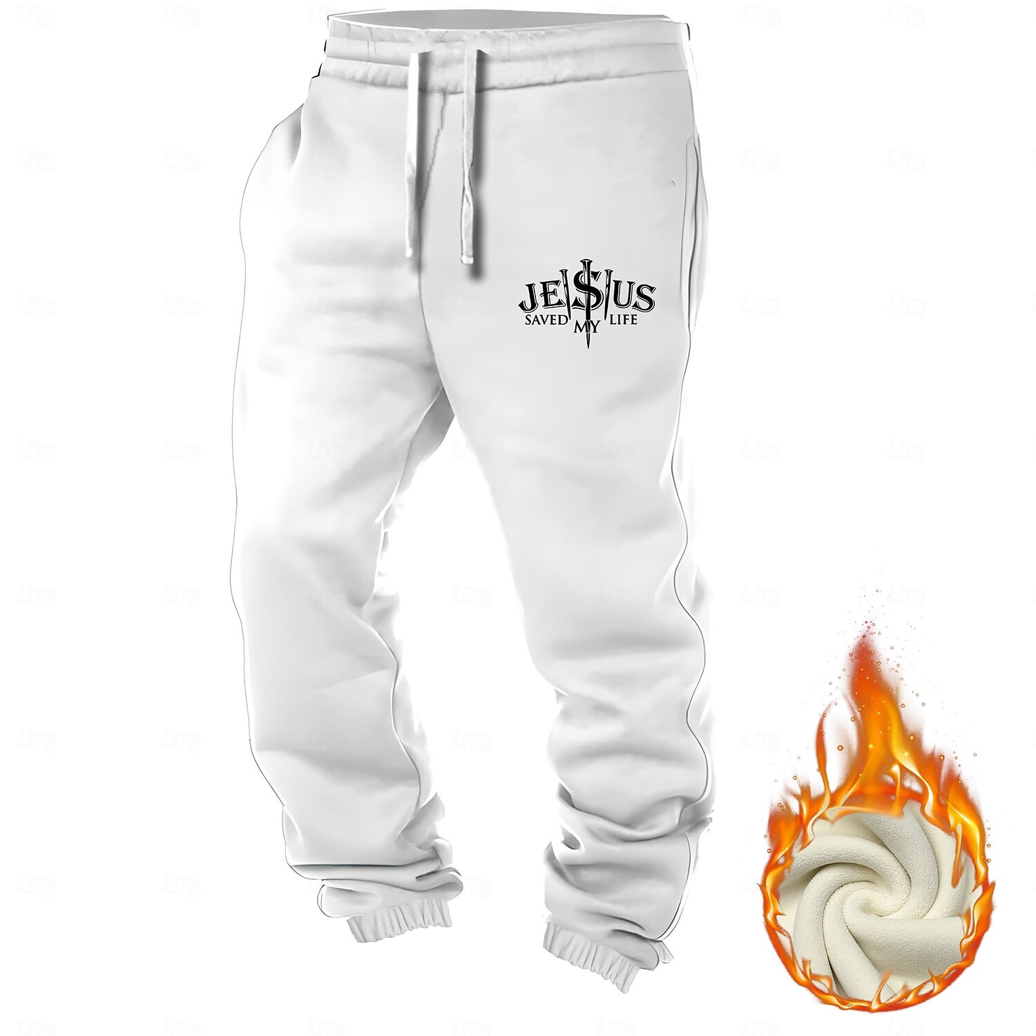 Per uomo Fede pantaloni della tuta Vita normale Informale Formale Strada Da giorno Cerniera Tasche Pantaloni a gamba dritta Estate Primavera Autunno Stampa 3D Nero Bianco Giallo del 2025 a $41.99 –P4