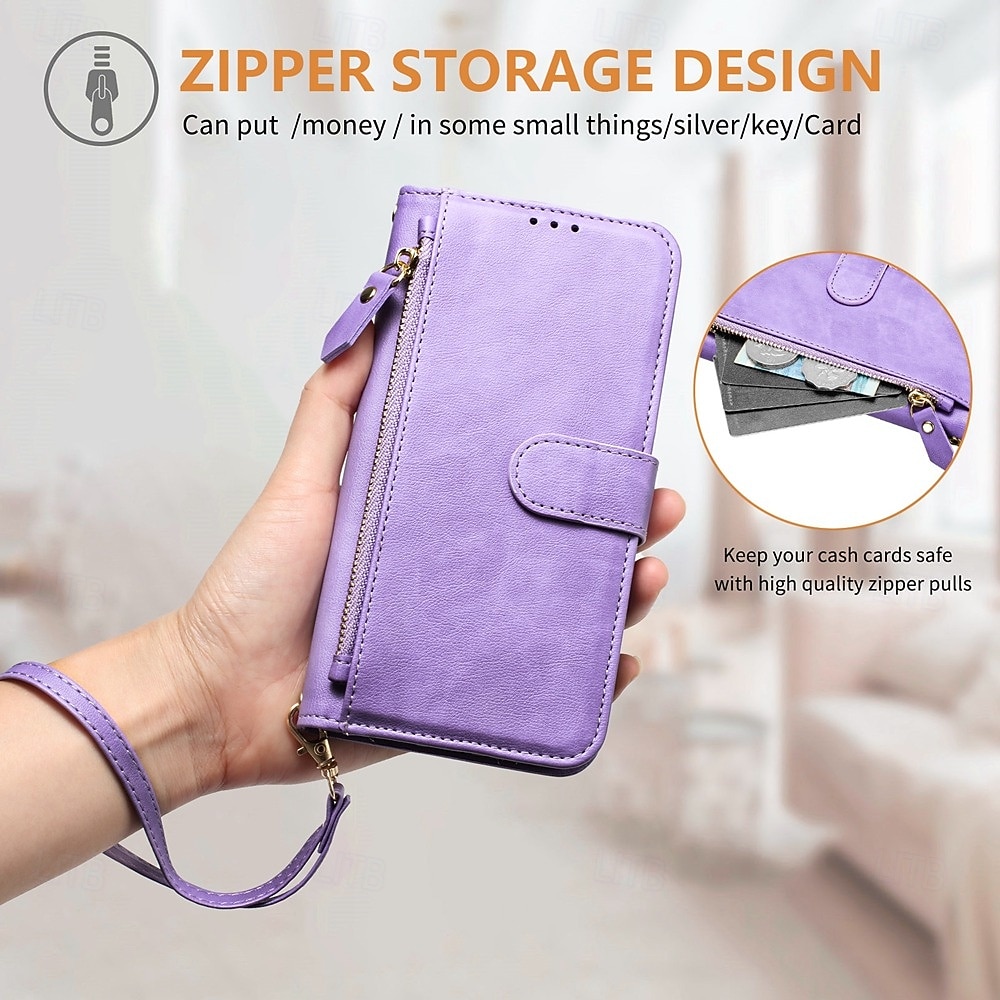 telefoon hoesje Voor Google Pixel 9 Pro Pixel 9 Pro XL Pixel 8 Pro Pixel 8 Pixel 9 Pixel 7 Pixel 7 Pro Pixel 6 Pixel 6 Pro Wallet Card Case met standaard Rits Volledig lichaamsbeschermend Retro TPU 2025 - $18.99 –P12