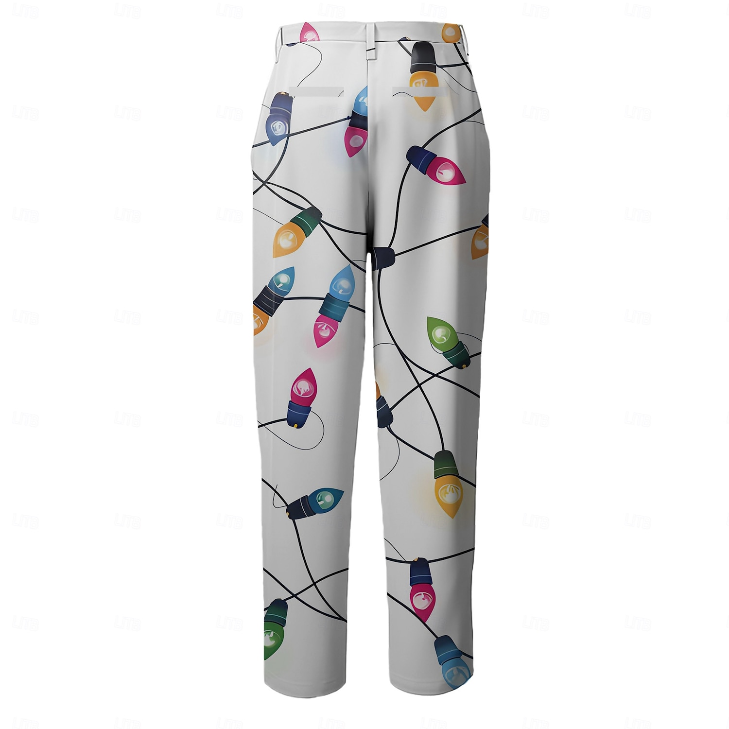 joulu miesten joulukohtaus painettu verkkarit lyhdyt rento mekko vetoketjutasku keskellä vyötäröä juhlat koti kesä kevät syksy 3d print slim fit joustamaton 2026 - $39.99 –P2