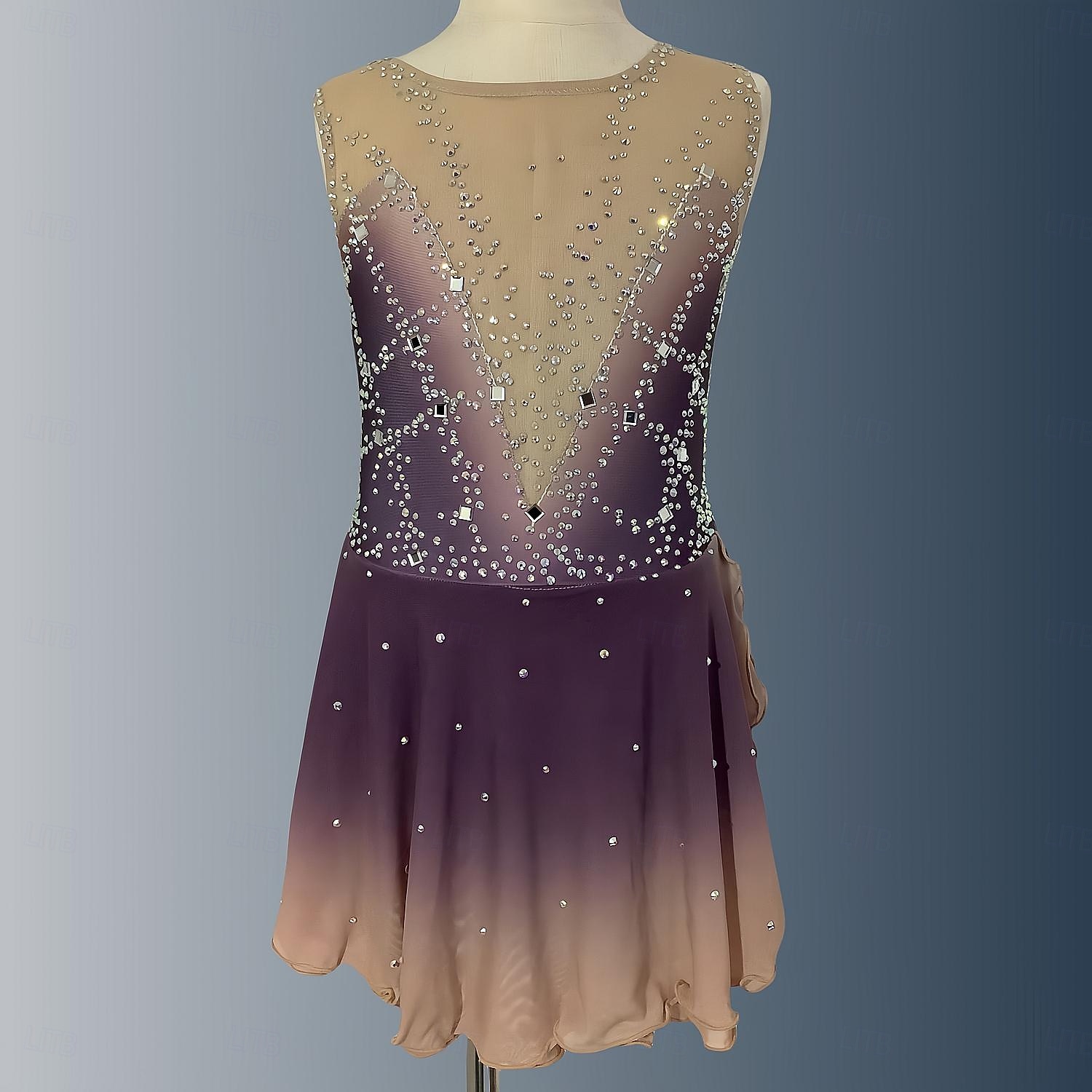 brown figure skating dress Amazon.com: Women Ice Figure Skating Dress Girls Gold Brown Solid Rhinestones Quality Competition Dancewear : Clothing, Shoes & Jewelry