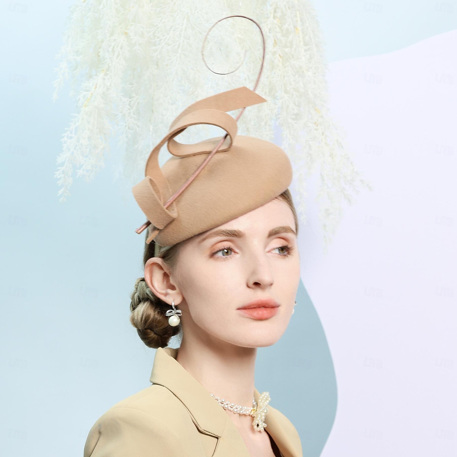 Hüte 100% Wolle Pillbox Hut Zylinder Hochzeit Cocktail elegante Hochzeit mit Feder reine Farbe Kopfbedeckung Kopfbedeckung 2026 - $38.99 –P1