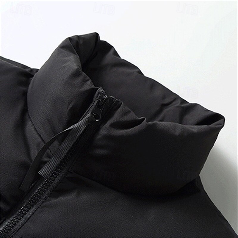 Men's Puffer Vest Padded Gilet Quilted Vest Daily Date Vacation Fashion Casual Fall & Winter Pocket Polyester Warm Comfortable Color Block Zipper Stand Collar Regular Fit Black Yellow Red Royal Blue 2025 - $36.99 –P10