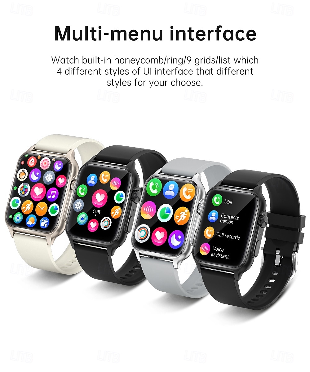 iMosi KT64 Smart Watch 1.96 inch Smartwatch Fitness Running Watch Bluetooth Pedometer Call Reminder Sleep Tracker Compatible with Android iOS Women Men Hands-Free Calls Waterproof Media Control IP 67 2025 - $42.99 –P14