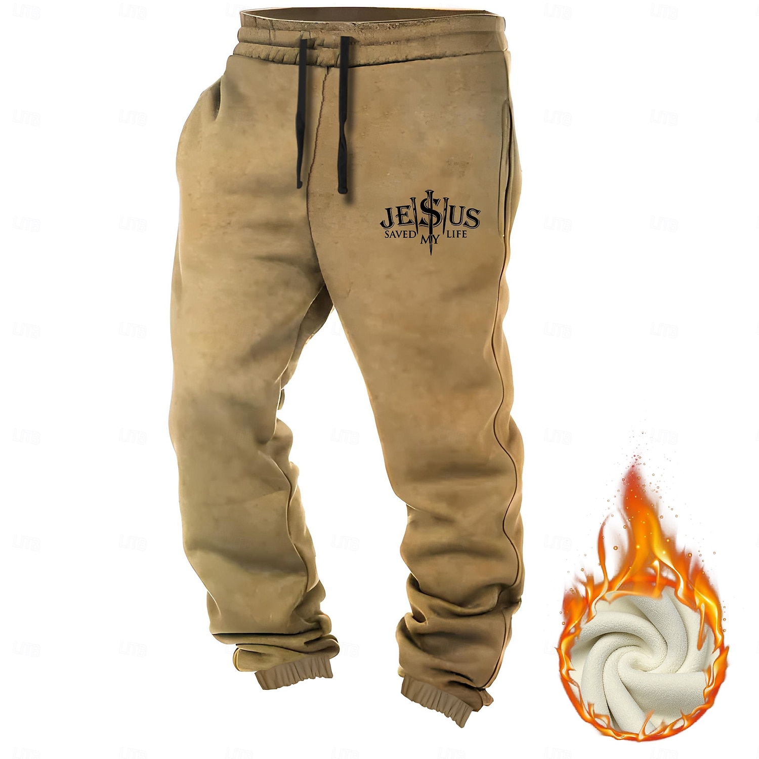 Per uomo Fede pantaloni della tuta Vita normale Informale Formale Strada Da giorno Cerniera Tasche Pantaloni a gamba dritta Estate Primavera Autunno Stampa 3D Nero Bianco Giallo del 2025 a $41.99 –P5