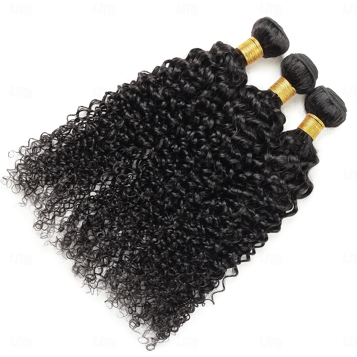 3 nippua hiukset kudotut brasilialaiset hiukset kiharaaaltoiset ihmisen hiuspidennykset 8-28 tuumaa 2025 - $115.99 –P2