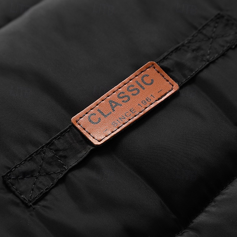 Homme Gilet matelassé Gilet polaire Gilet du quotidien Rendez-vous Vacances Mode Décontractées Automne hiver Poche Polyester Chaud Confortable Couleur unie Cachée Boutonné devant Mao Standard Noir de 2025 ? $42.99 –P17