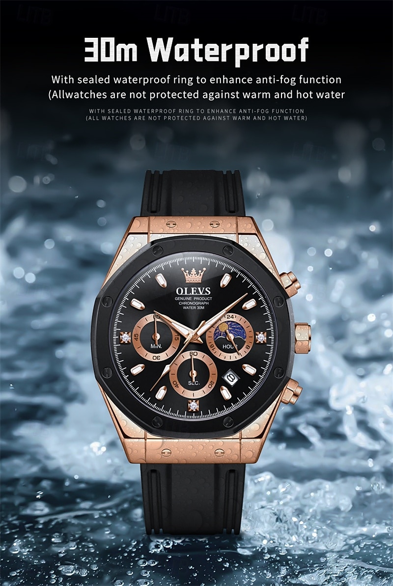 Neue Olevs Olevs Marke Mode Trend Business Herren Uhren