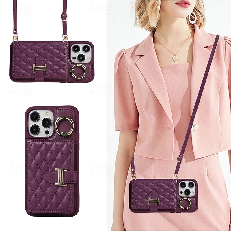 Phone Case For iPhone 16 Pro Max Plus iPhone 15 Pro Max Plus iPhone 14 13 12 11 Pro Max Plus iPhone 14 Pro Max iPhone 13 12 11 Pro Max Back Cover with Stand Holder with Lanyard with Wrist Strap Retro 2025 - $20.99 –P5