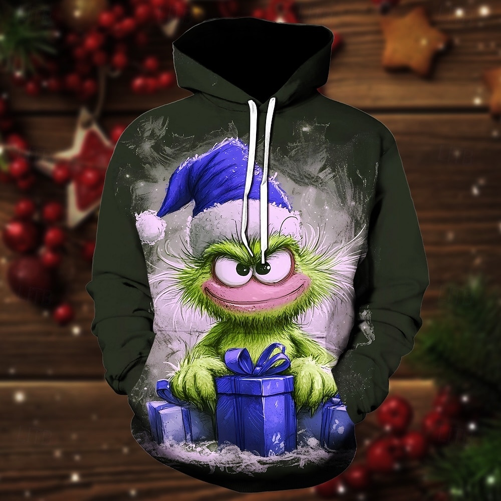 Navidad Papá Noel Sudadera Sudadera con capucha navideña divertida 3D Navidad Bolsillo delantero Gráfico Para Pareja Hombre Mujer Adulto Navidad Carnaval Impresión 3D Fiesta Casual Diario 2025 - $29.99 –P5