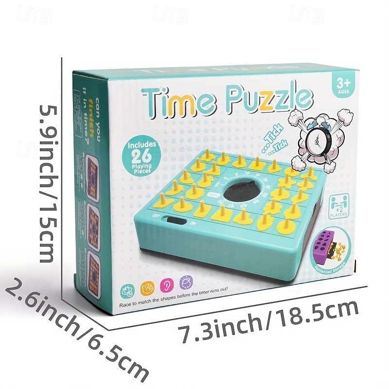 Two-Player Concentration Shape Puzzle Game - Learning & Education Early Development & Activity Toys - Enhance Problem-Solving Skills Boost Concentration and Foster Healthy Competition with This Inte 2025 - $27.99 –P4