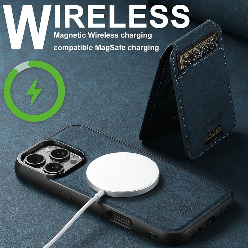 Phone Case For iPhone 16 Pro Max Plus iPhone 15 Pro Max Plus iPhone 14 13 12 Pro Max Plus iPhone 14 Pro Max iPhone 13 12 Pro Max Back Cover with Stand Holder Detachable Magnetic Retro TPU PC PU 2025 - $24.99 –P12