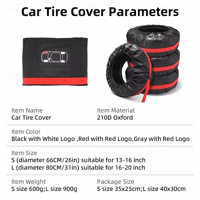 universele reservebandhoeshoes polyester autobanden opbergzakken autobanden accessoires auto voertuig wielbeschermer 2025 - $17.99 –P11