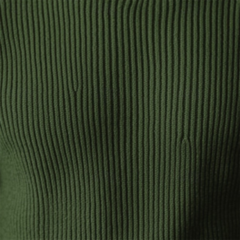 Herre Julegensere Turtleneck genser Pullover genser Genser Riflet Strikke Strikket عادي Rullekrage Hold Varm Fritid utendørs Dagligdagstøy Klær Høst vinter Vin Svart M L XL 2025 - $25.99 –P8