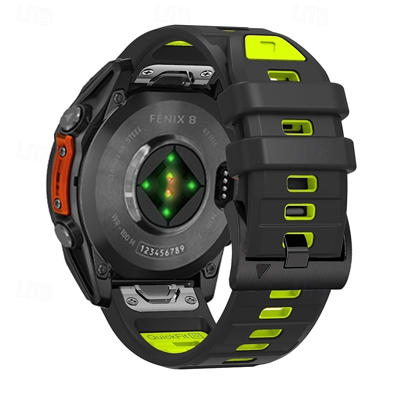Uita-Band pentru Garmin Fenix 8 47mm 51mm 7X 6 6X Pro Epix Pro Instinct 2X Approach S70 S62 S60 Forerunner 955 945 Epix Marq Descent Quatix 22mm 26mm Silicon Înlocuire Curea Potrivire rapidă Ajustabil 2025 - $21.99 –P10