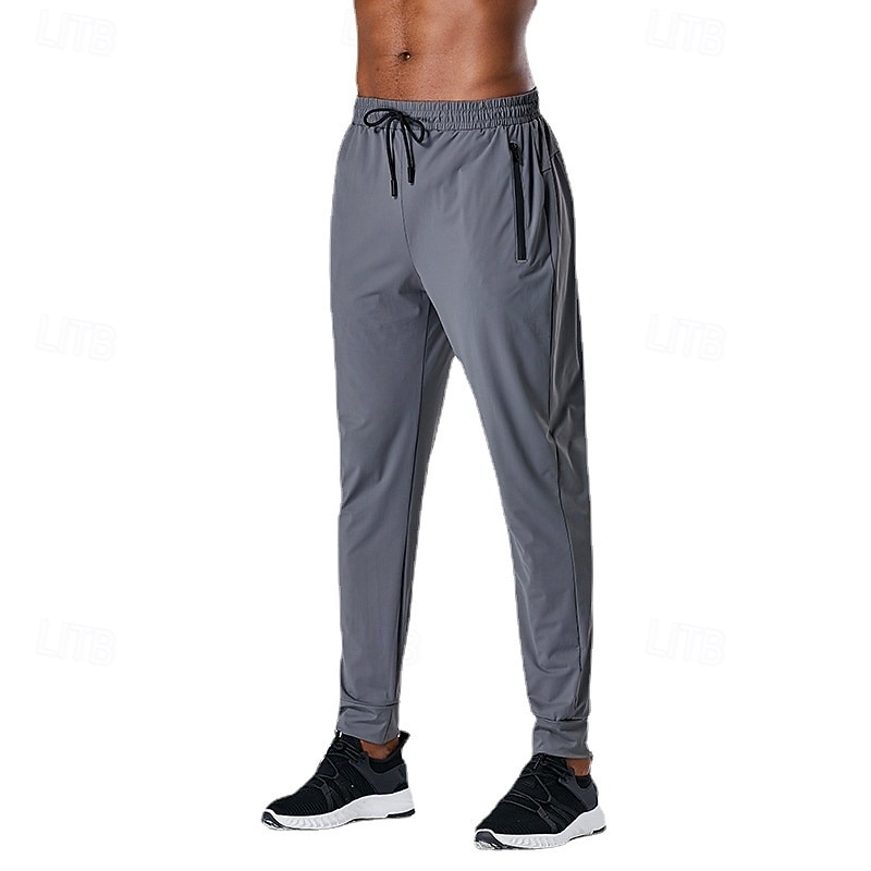 Bărbați Pantaloni Sport Παντελόνια Τρεξίματος Pantaloni de Alergat Cordon Curea elastică Buzunar cu Fermoar Pantaloni Interior În aer liber Sporturi & Exterior Primăvară Toamnă Uscare rapidă Ușor 2026 - $28.99 –P8