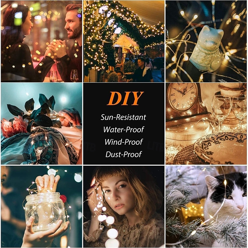 2026年 1/2個のソーラーLEDストリングライト、防水屋外ガーデンフェアリーライト、クリスマスパーティーの装飾用のきらめくLEDランプ  コレクション – $12.99 –P4