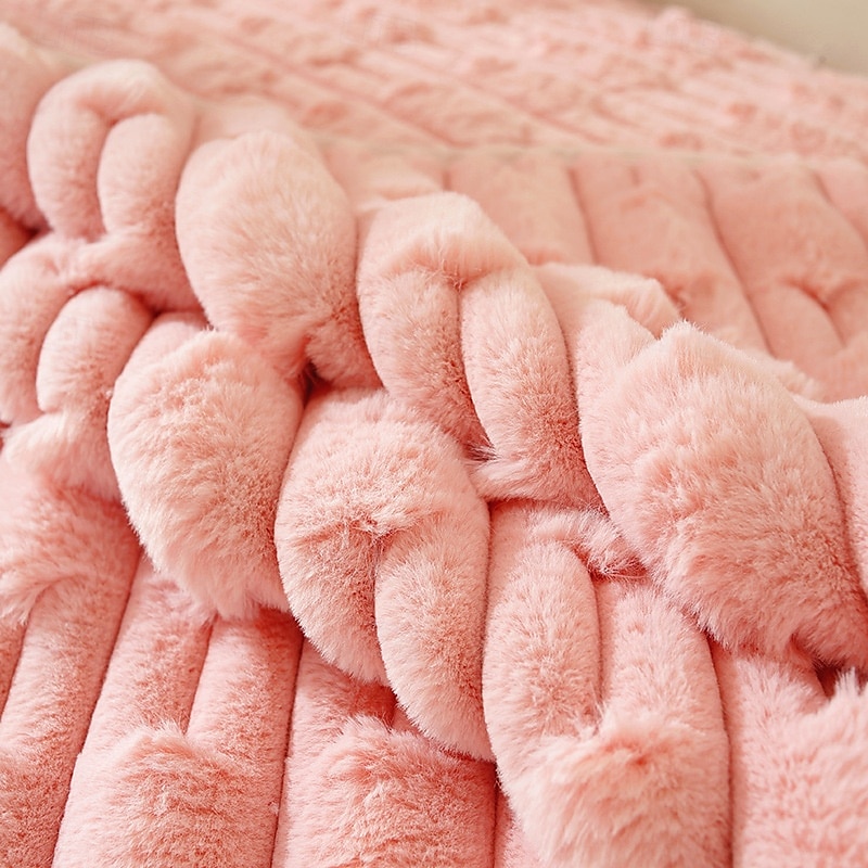 soffice e soffice peluche di coniglio, copridivano comodo e morbido, perfetto per aggiungere calore e comfort, elegante protezione per mobili per l'arredamento del soggiorno del 2025 a $13.99 –P5