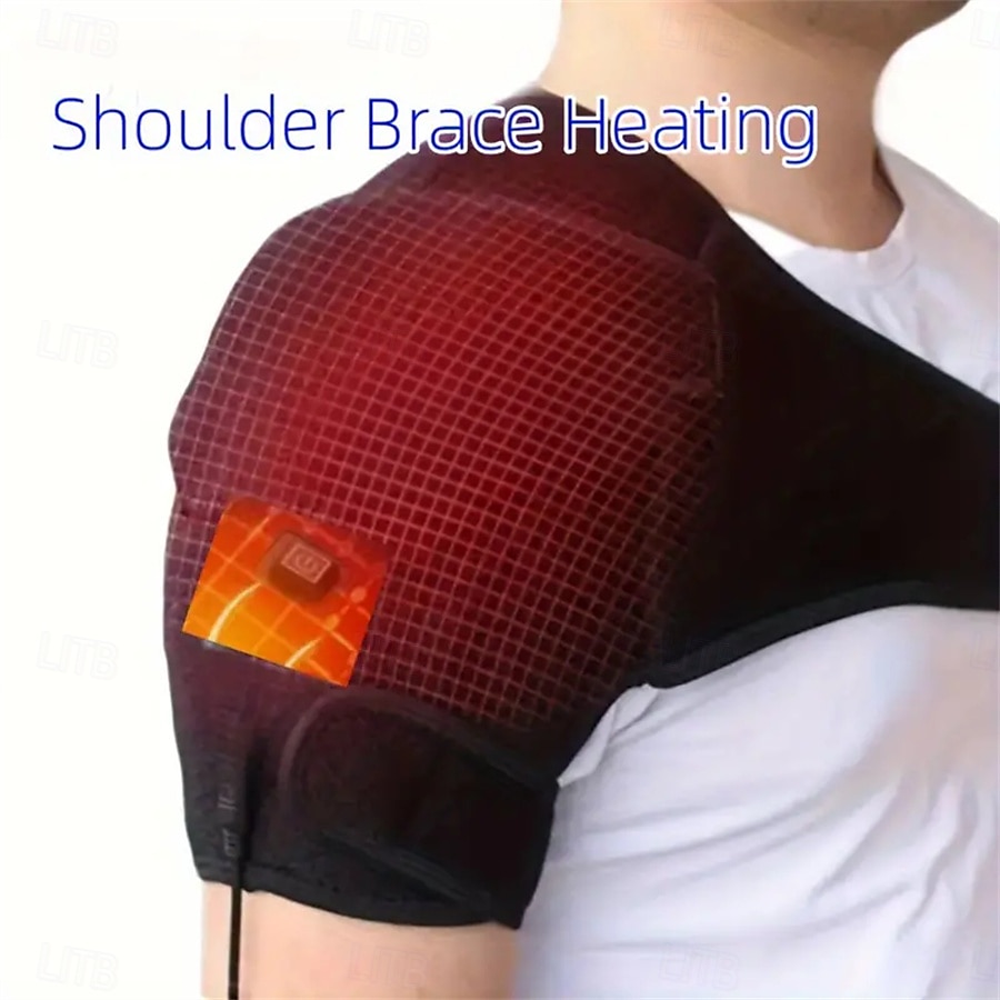 Hot shoulder shoulder USB three controllable temperature thermal shoulder physiotherapy hot compress heating cape 2025 - $23.99 –P9