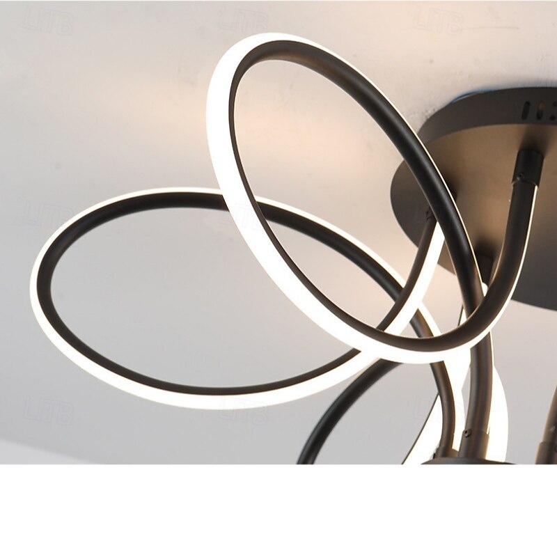 Nordic Style Ceiling Light Dimmable Lustre 6 Lights Chandelier Flower Design LED Ceiling Light Ceiling Lamp 220-240V 2025 - $168.99 –P4