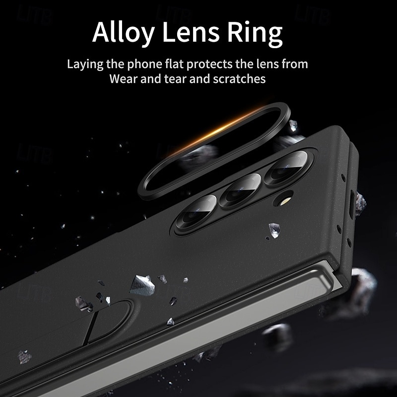 Phone Case For Z Fold 7 Z Fold 6 Z Fold 5 Z Fold 4 Z Fold 3 Back Cover with Stand Holder Shockproof Retro PC Metal 2025 - $21.99 –P5