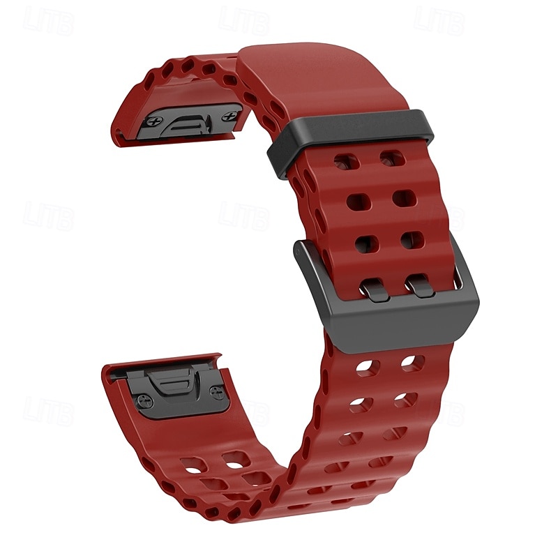 Watch Band for Garmin Fenix 8 47mm 51mm 7X 6 6X Pro Epix Pro Instinct 2X Approach S70 S62 S60 Forerunner 955 945 Epix Marq Descent Quatix 22mm 26mm Silicone Replacement Strap Quick Fit Adjustable 2025 - $16.99 –P3