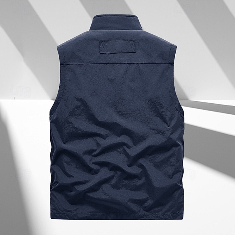 Pánské Dağcı Yeleği Zimní kabát Turistická fleecová vesta Jaro Podzim Venkovní Pohodlné Prodyšné Kamizelka Lov Rybaření Lezení Černá Armádní zelená Námořnická modř Khaki Šedá 2026 - $29.99 –P12