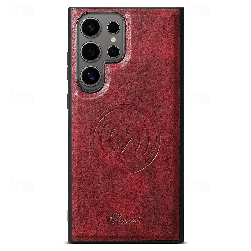 teléfono Funda Para S24 S24 Ultra Plus S23 Ultra Plus S23 S22 S22 Plus Ultra S25 Ultra Funda Trasera con Soporte Desmontable Magnética Retro TPU ordenador personal Cuero de PU 2025 - €17.99 –P4