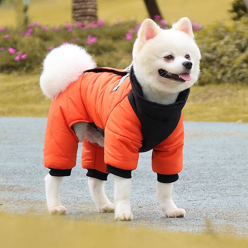 Dog Coat Jacket Puffer Jacket Winter with Harness Winter Reflective Windproof Warm Water-Resistant Outdoor Small Medium 2025 - $20.99 –P11