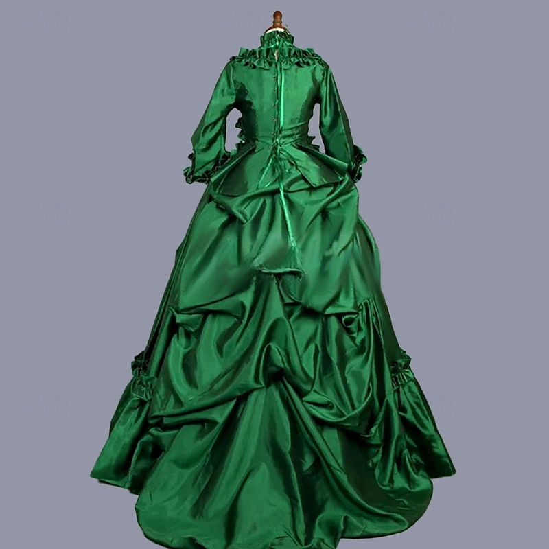 Rokoko Viktorianisch Ballkleid Partykostüm Maskerade Abschlussballkleid Kostüm Damen königlich Maskerade Karneval Party Halloween Erwachsene Kleid 2026 - $107.99 –P3