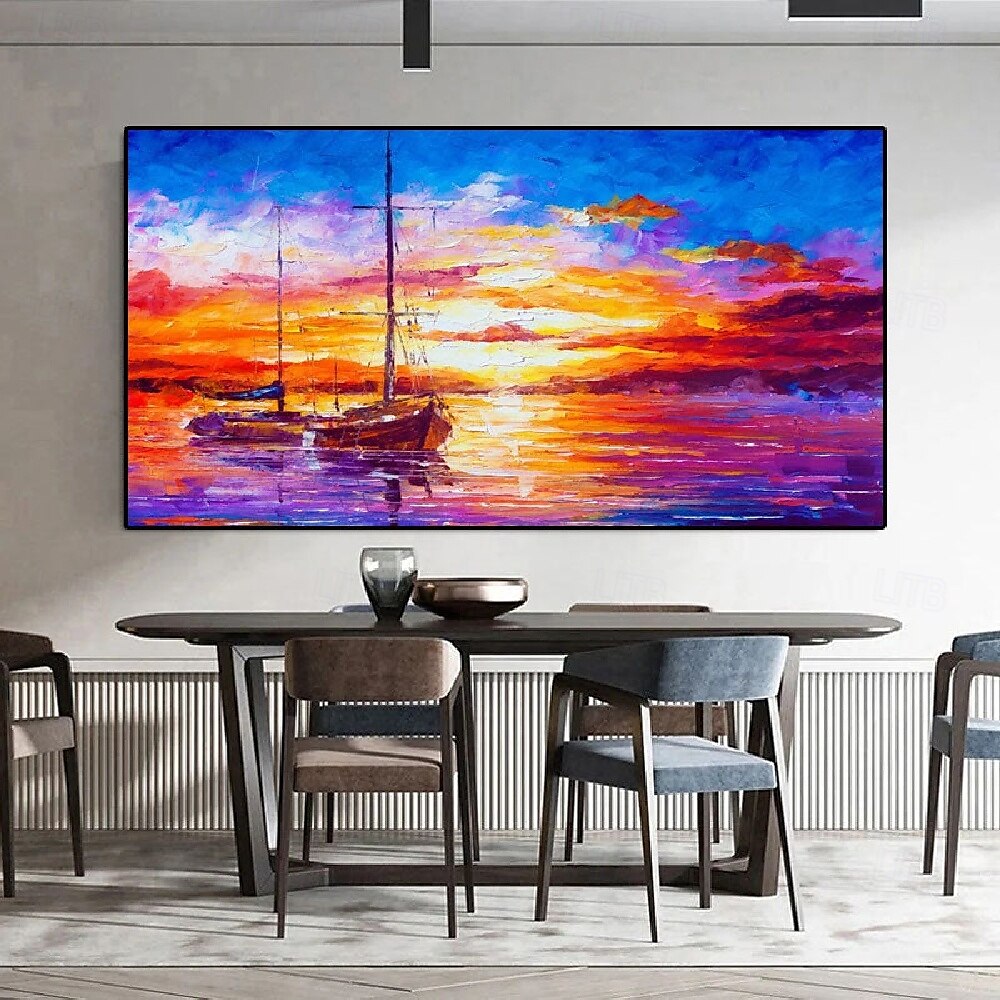 olieverfschilderij handgemaakte abstracte zeilboot canvas kunst schilderijen handgemaakte nautische olieverfschilderij op canvas grote zeilschip schilderijen wandkunst moderne zeegezicht schilderij 2025 - $61.99 –P2