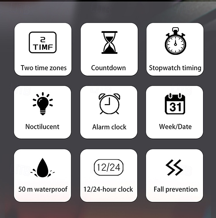 SANDA Men Digital Watch Sports Fashion Casual Business Luminous Alarm Clock Waterproof Decoration TPU Watch 2026 - $26.99 –P8