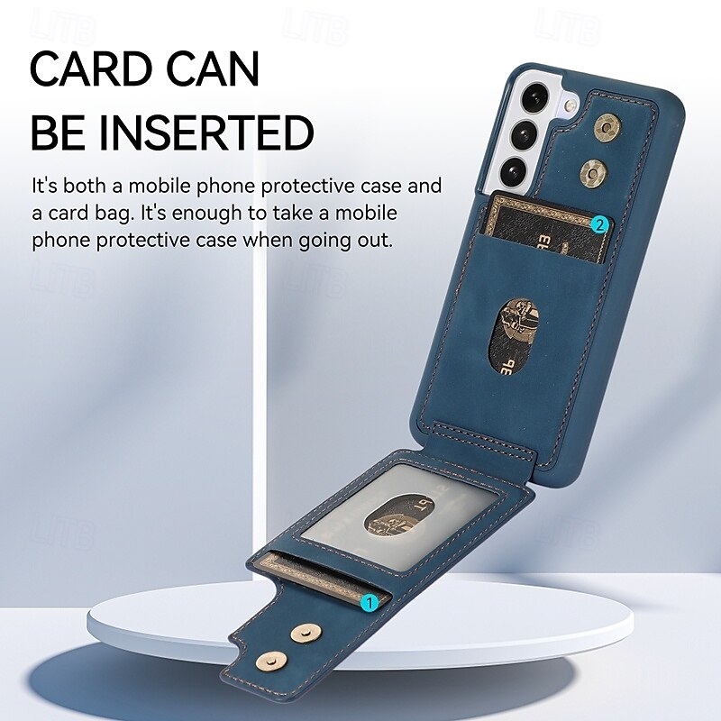 Phone Case For S23 Ultra Plus S23 S22 S22 Plus  Ultra S21 FE S21 S21 Ultra Plus A54 A34 A14 S20 Plus S20 Ultra Back Cover Ring Holder Shockproof Retro TPU PU Leather 2025 - $18.99 –P9