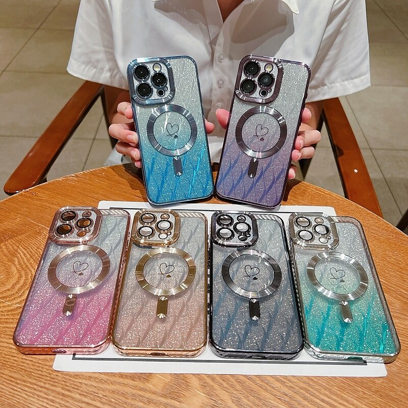 2025年 電話 ケース 用途 iPhone 16 Pro Max プラス iPhone 15 プロマックスプラス iPhone 14 13 12 11 Pro Max Plus iPhone 14 Pro Max iPhone 13 12 11 Pro Max バックカバー 磁石バックル ワイヤレス充電をサポート 耐衝撃 レトロ風 TPU アクリル  コレクション – $16.99 –P1